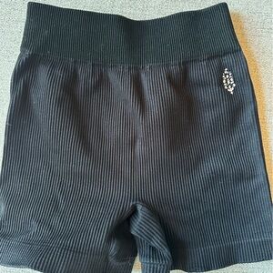 Free People Movement Black Ribbed Shorts XS/S